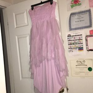 Light pink glitter sparkle sleeveless dress